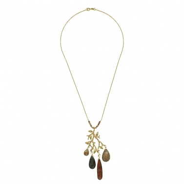 COLLAR ORO Y CUARZO FORMENTOR